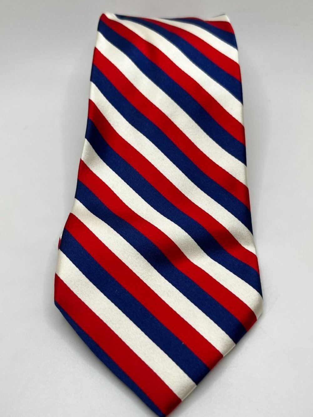 Collared Greens Tie Red White Blue Stripes Preppy Power Classic American Made